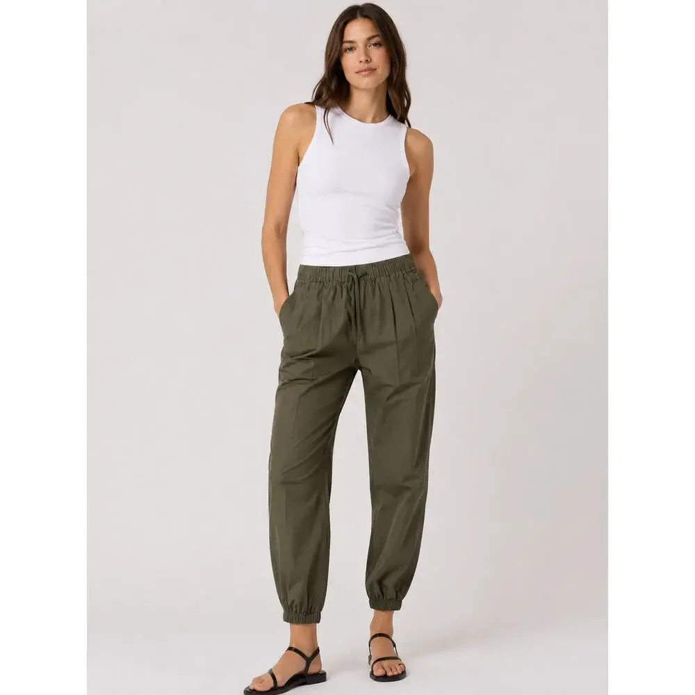 COS Olive Green Elastic Waist Jogger Pants – Size S